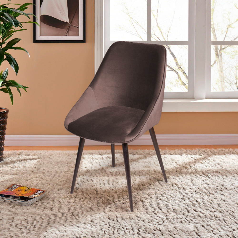 Стул Neo бархат антрацит 14/опора конус