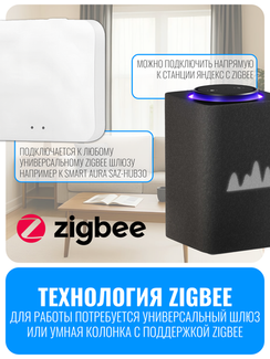 Умная ZigBee розетка с заземлением Smart Aura серия Classic без рамки