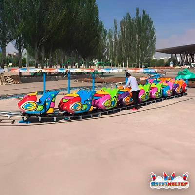 Быстрые американские горки «Вираж», 15 кабин 30 мест, 25×18×4 м