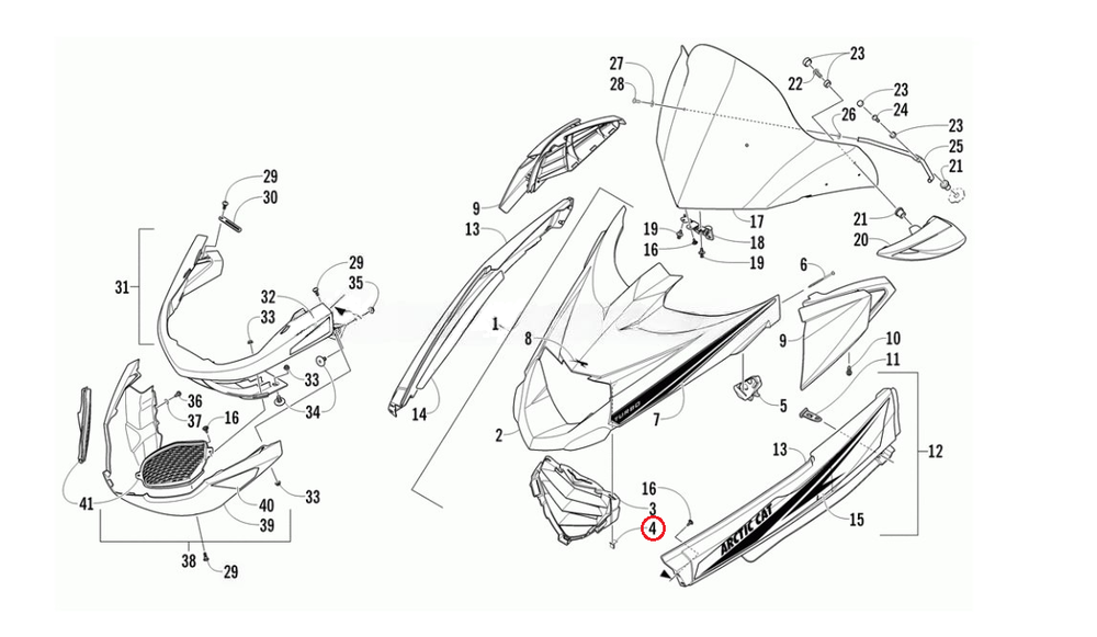 Скоба Arctic Cat 1623-765