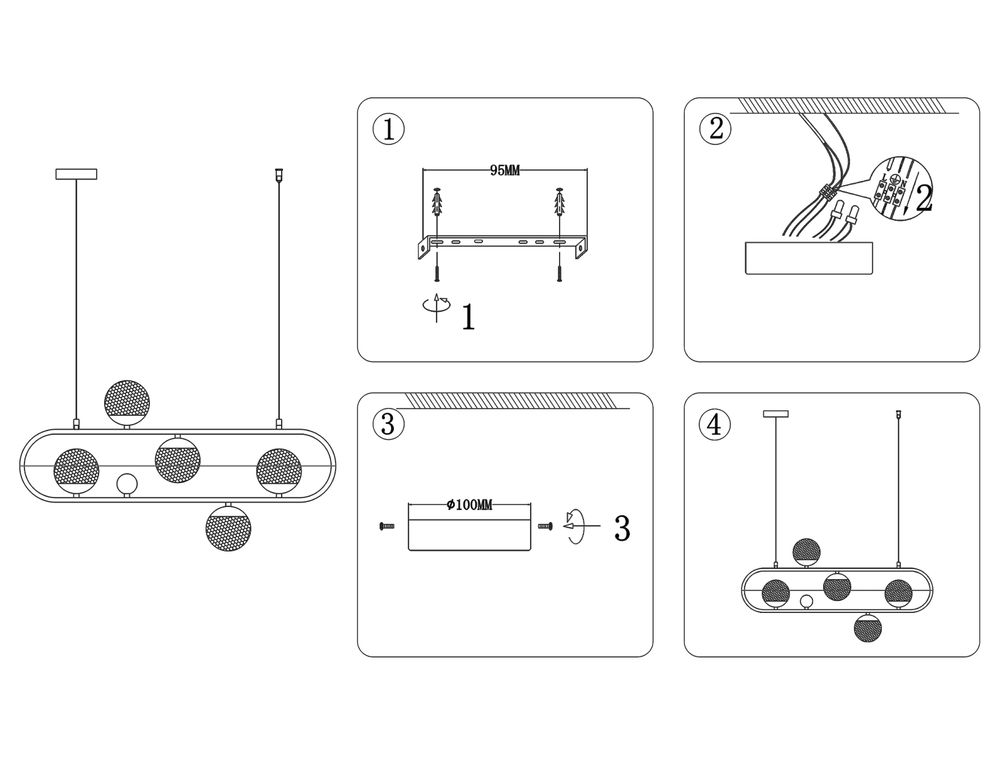 Ambrella Подвесной светильник со сменной лампой Crystal TR5433