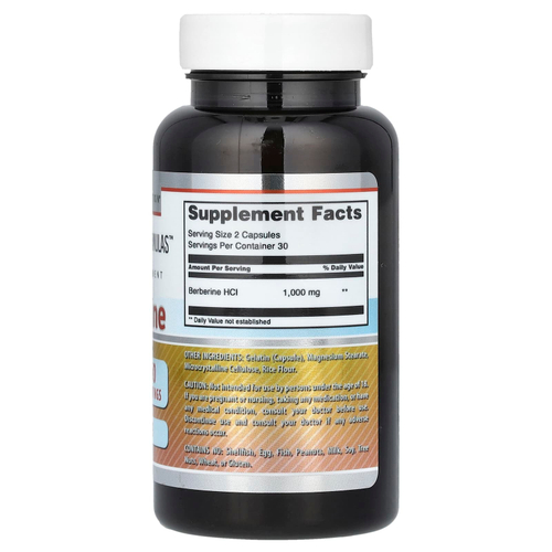 Amazing Nutrition, Берберин, 60 капсул (500 мг в каждой капсуле)