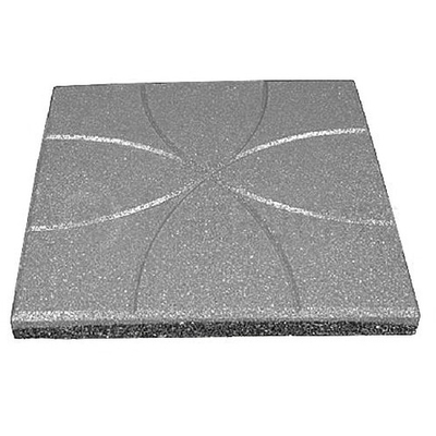 Резиновая плитка "Лотос" 35х35х4 см Серая