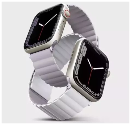 Ремешок Uniq 41/40/38мм Revix Reversible Magnetic для Apple Watch Lilac/White (Розовый/Белый)