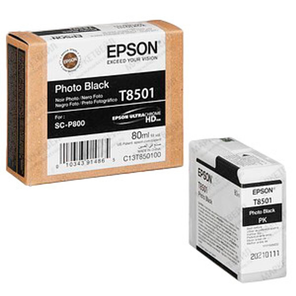 Картридж EPSON T8501 черный фото для SC-P800