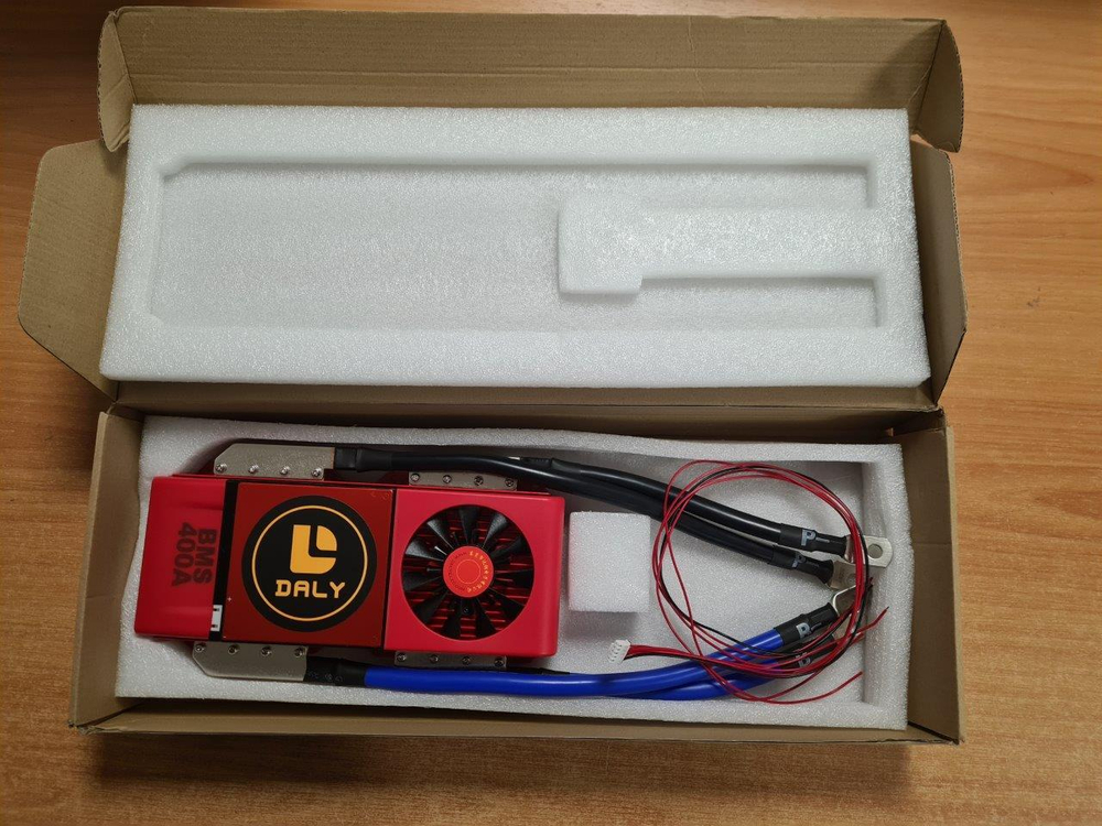 Плата контроля BMS LiFePO4 4S 12V 400A Fan