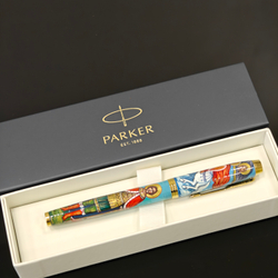 Ручка коллекционная с ручной росписью Палех "Александр Невский" в коробке