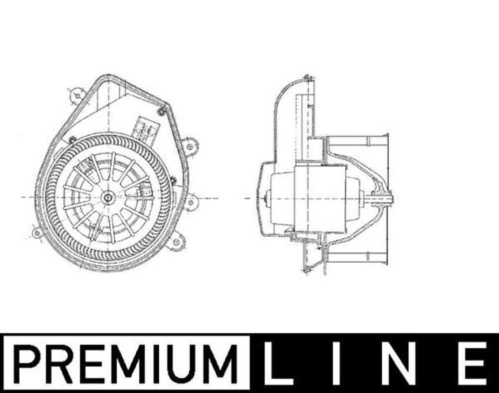 MAHLE - AB54000P-MAH - Interior Blower
