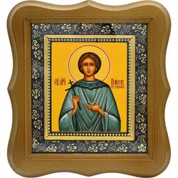 Павел Кузовков мученик. Икона на холсте.