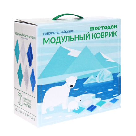 Массажный коврик - Ортодон -  «Айсберг» набор (6 пазлов)