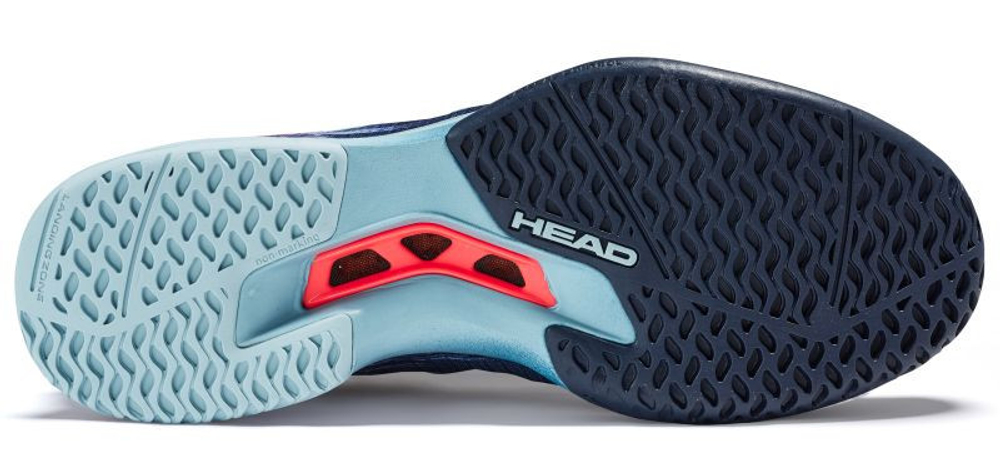 Мужские кроссовки теннисные Head Sprint Pro 3.0 Men - dress blue/neon red
