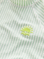 Костюм плавательный слитный и кепка в комплекте для мальчика Next E22-296, Салатовый