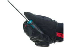 Отвертка Kraftool Expert Cr-Mo-V сталь двухкомпонентная противоскользящая рукоятка HEX № 4x100 мм 250075-4-100