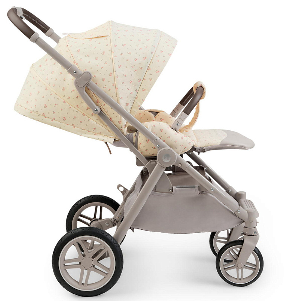 Детская прогулочная коляска Happy Baby Luna 360 beige (flowers)