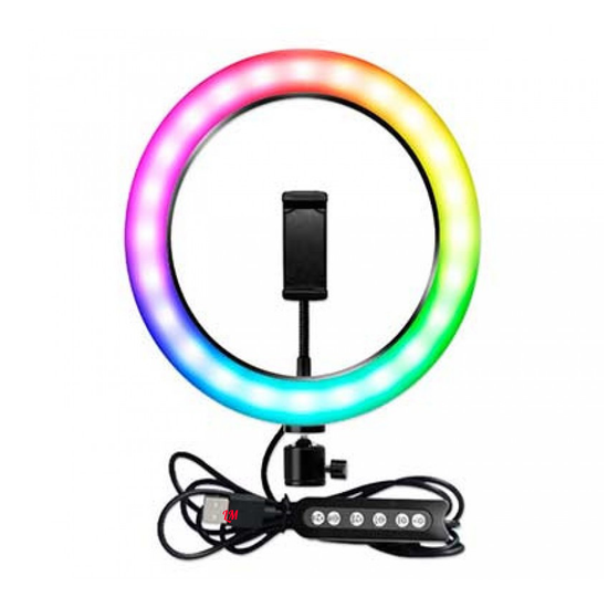 Светодиодная кольцевая лампа RGB LED MJ26 - 30 СМ