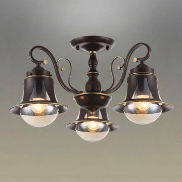 Люстра потолочная OML-50607-03 коричневый Molfetta Omnilux