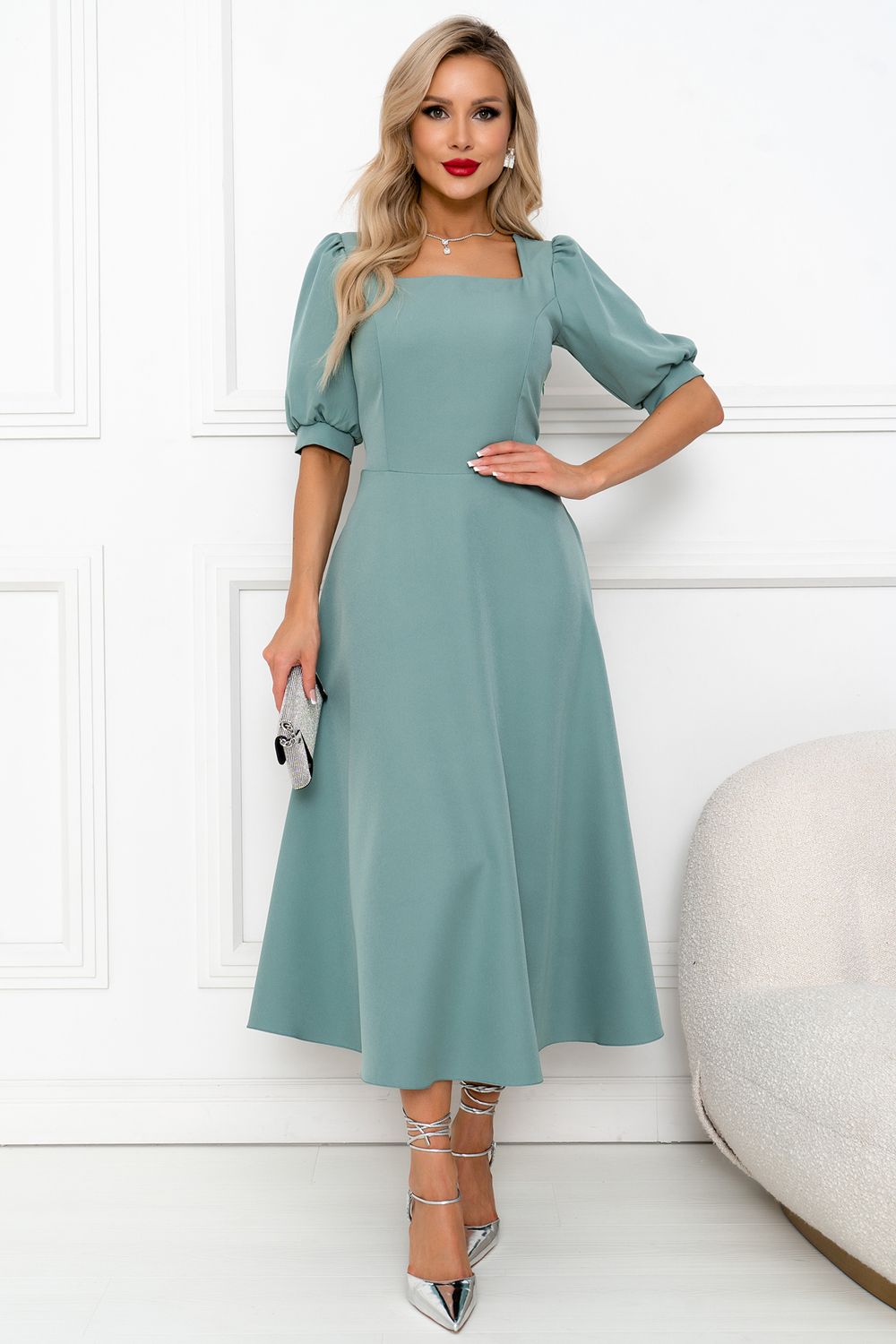 Платье Моника (фисташковый) Р11-1200/4 Nikol (Акция)