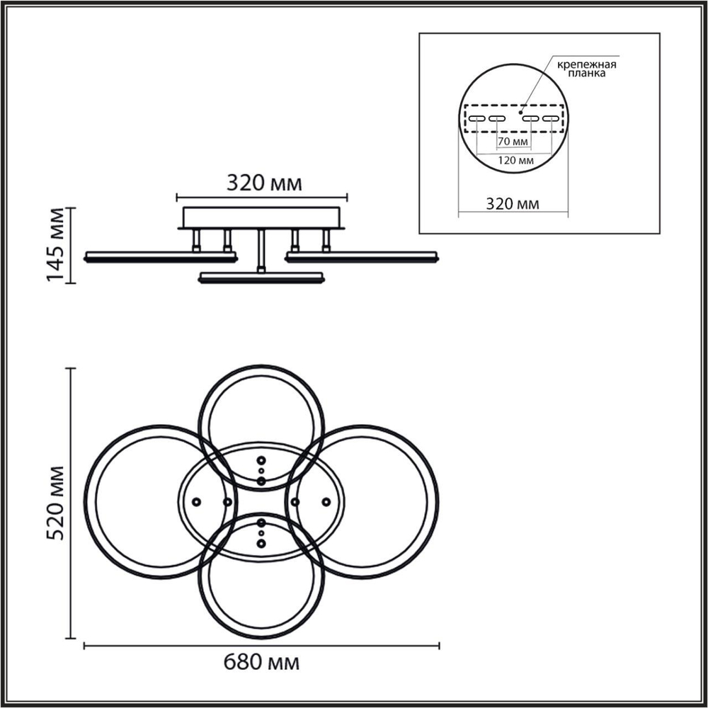 8380/95CL LEDIO LN белый, металл/акрил Умная люстра потолочная с ПДУ и голосовым управлением LED 95W 3000-6500К 220V ALIS SMART