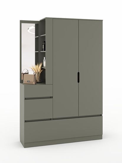 Прихожая ДЕПО /1400*2300*403/ левая дуб сонома / белый