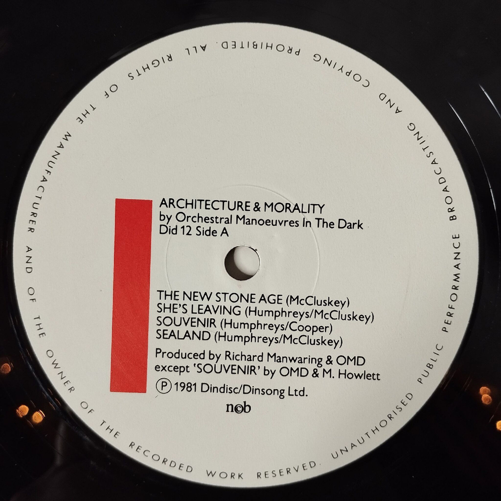 Винтажная виниловая пластинка LP Orchestral Man uvres In The Dark Architecture and Morality (Sweden 1981)