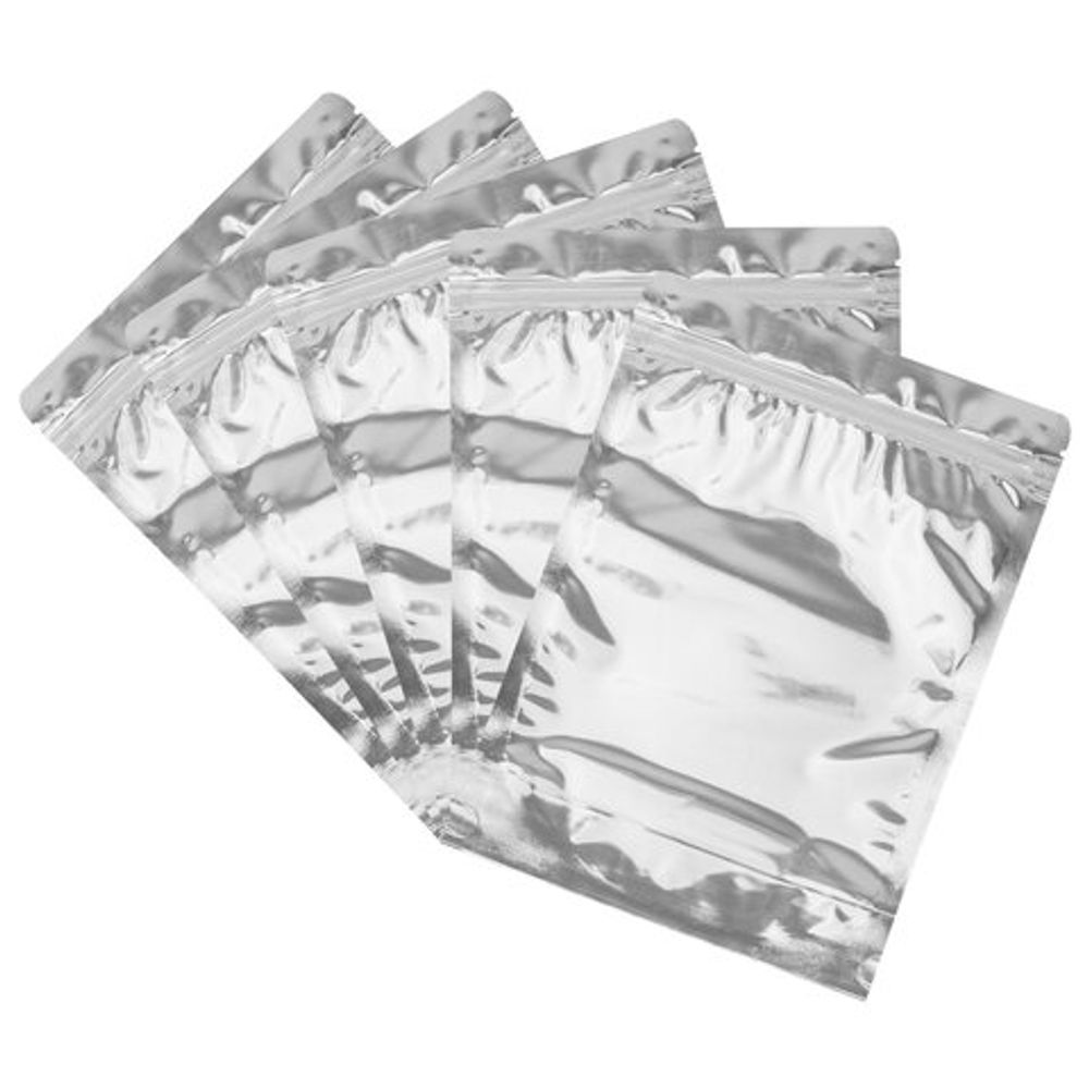 Пакеты дой-пак с замком ZIP LOCK, металлизированная + прозрачная стенка, 180х260 + 40 мм, КОМПЛЕКТ 100 штук, 70 мкм, BRAUBERG, 700686