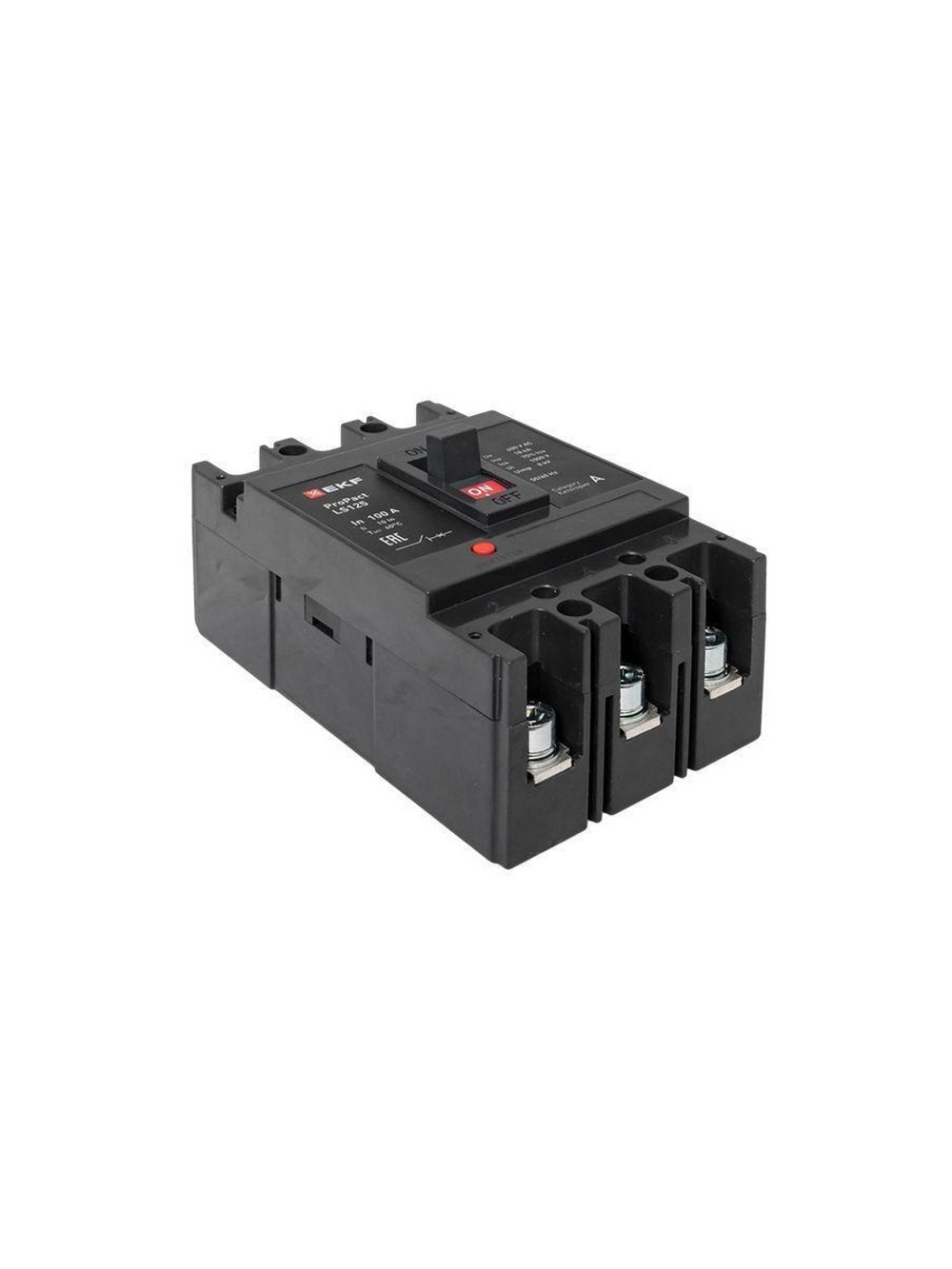 Выключатель автоматический LS125 18кА 3P 100А ProPact EKF mccb-125-18-3-100-ls