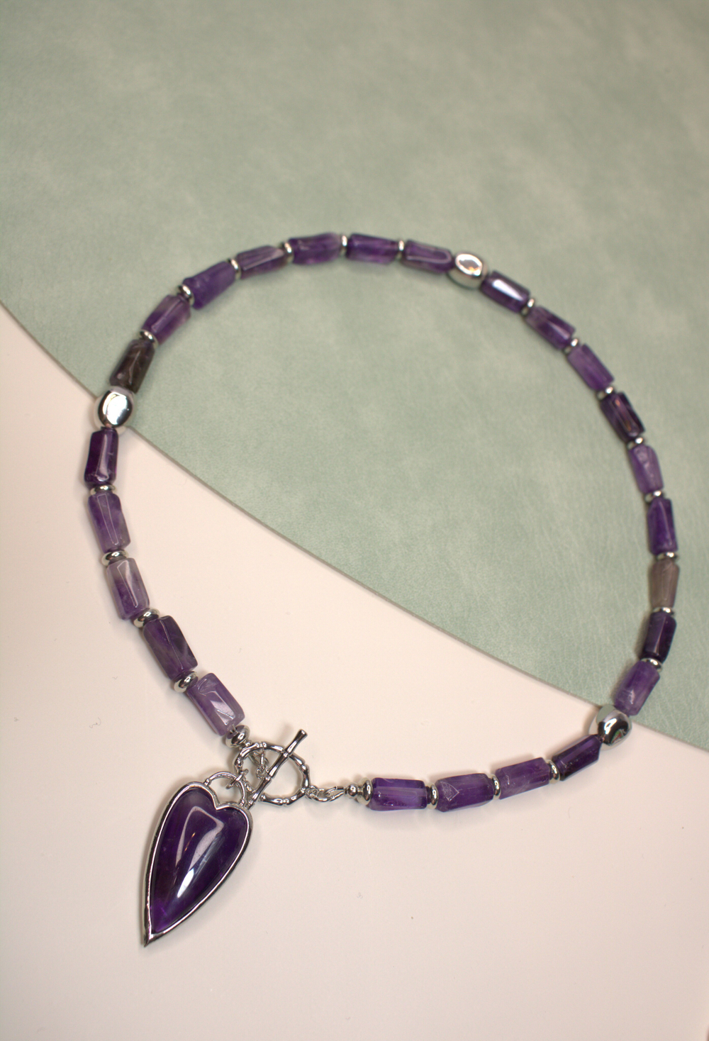 Чокер из аметиста ручной работы от Викторинэль