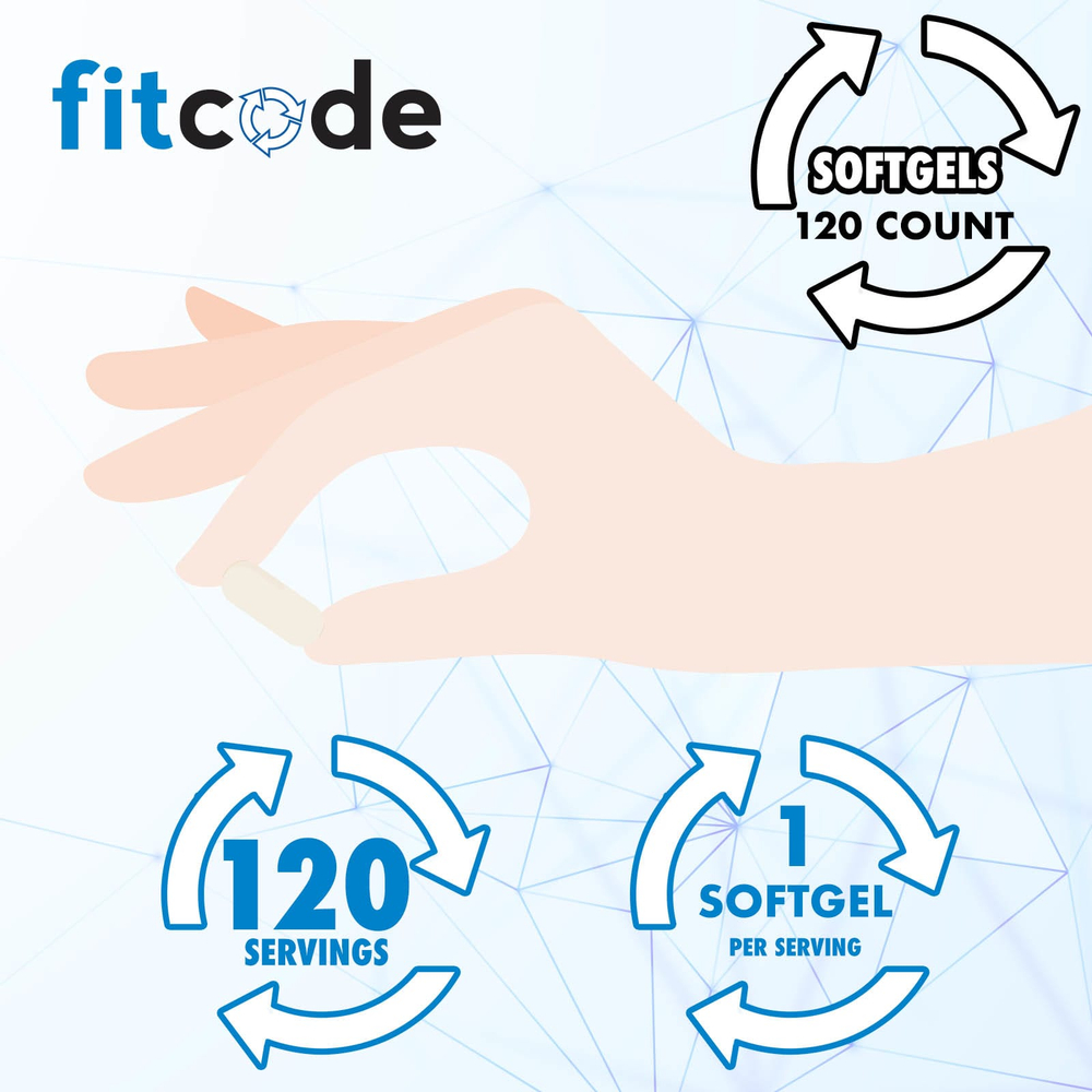 fitcode, рыбий жир, 120 капсул (1000 мг в 1 капсуле)