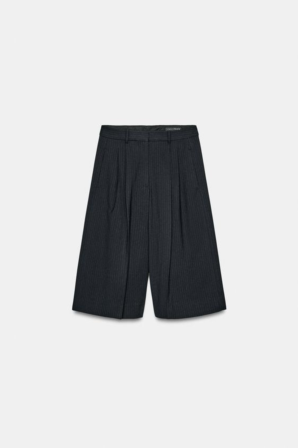 ZARA ШОРТЫ В ПОЛОСКУ С ЗАЩИПАМИ — ZW COLLECTION, ПОЛОСКИ