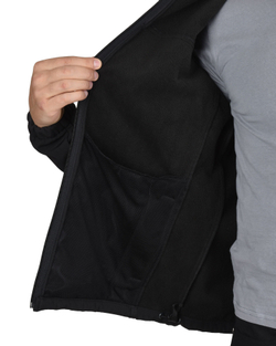 Куртка "Азов" софтшелл черная с капюшоном