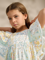 Платье для девочки Next AR0-264, Салатовый, Светло-желтый