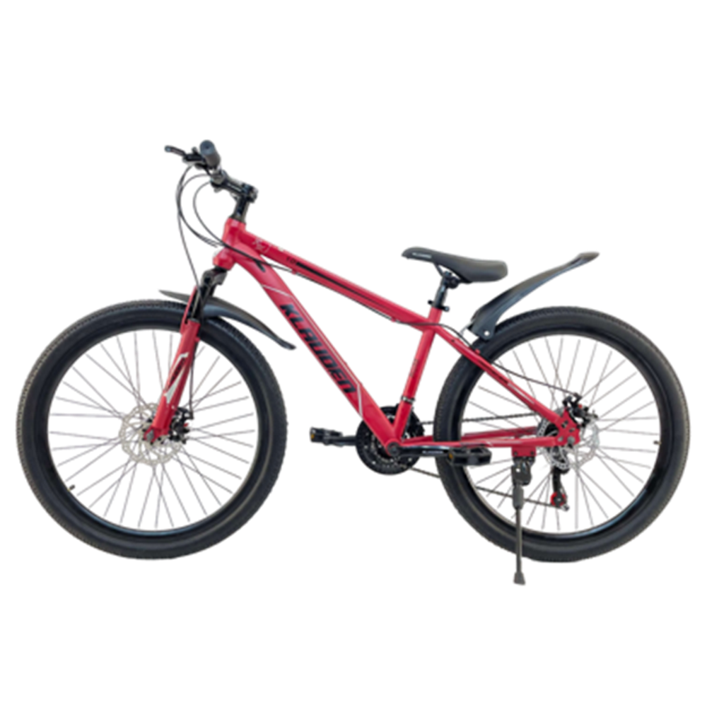 Велосипед Klauden 26" 21скор (стальная рама, диск. тормоз) Красно-черный (KL-26-2)