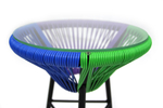 Набор мебели Garden Story Акапулько (2 кресла+стол Ø41см, каркас черный, сиденье син.,фиолет.,зелен.)