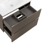 Тумба с раковиной подвесная BelBagno UNO-900-2C-SO-СO Бежевый матовый, раковина белая BB-8099-90