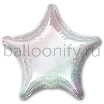 Фольгированная фигура, звезда, 19"/48СМ Iridescent