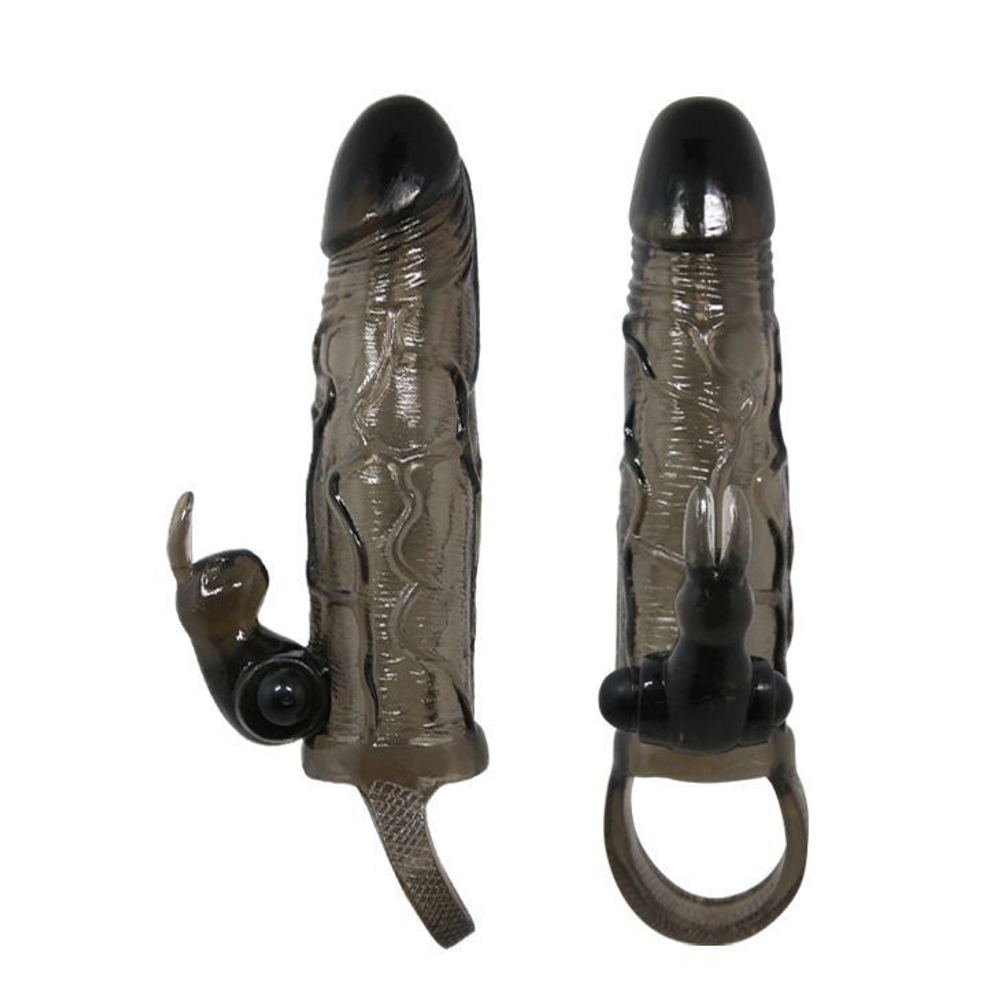 Насадка на член с вибрацией Sex Expert Your New Form (Цвет: черный)