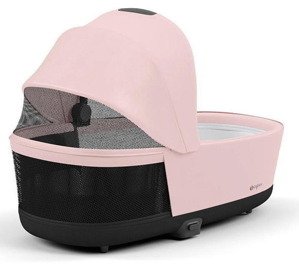 Коляска Cybex Priam IV Rosegold complete Aton S2 Moon Black Base One 4 в 1 Peach Pink
