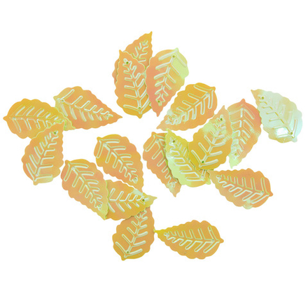 Пайетки 'листочки', 13*25 см, упак./10 гр., 'Астра' (85 салатовый)