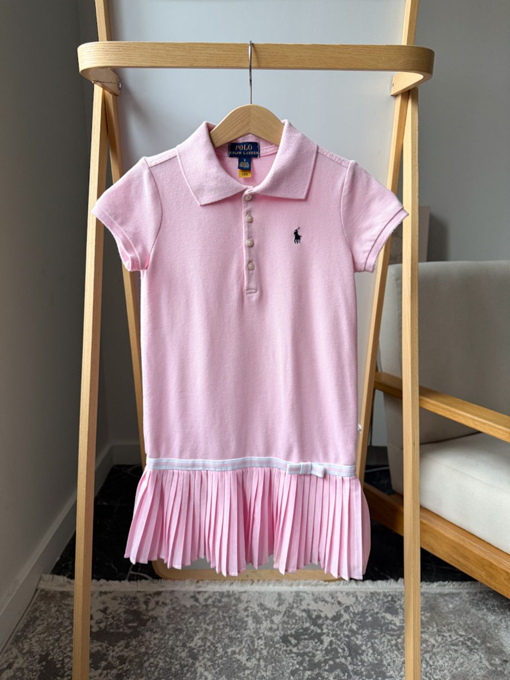 Хлопковое платье-поло Polo Ralph Lauren, 116