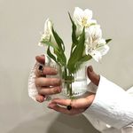 Кольцо Закрытый бутон с вишневым янтарем