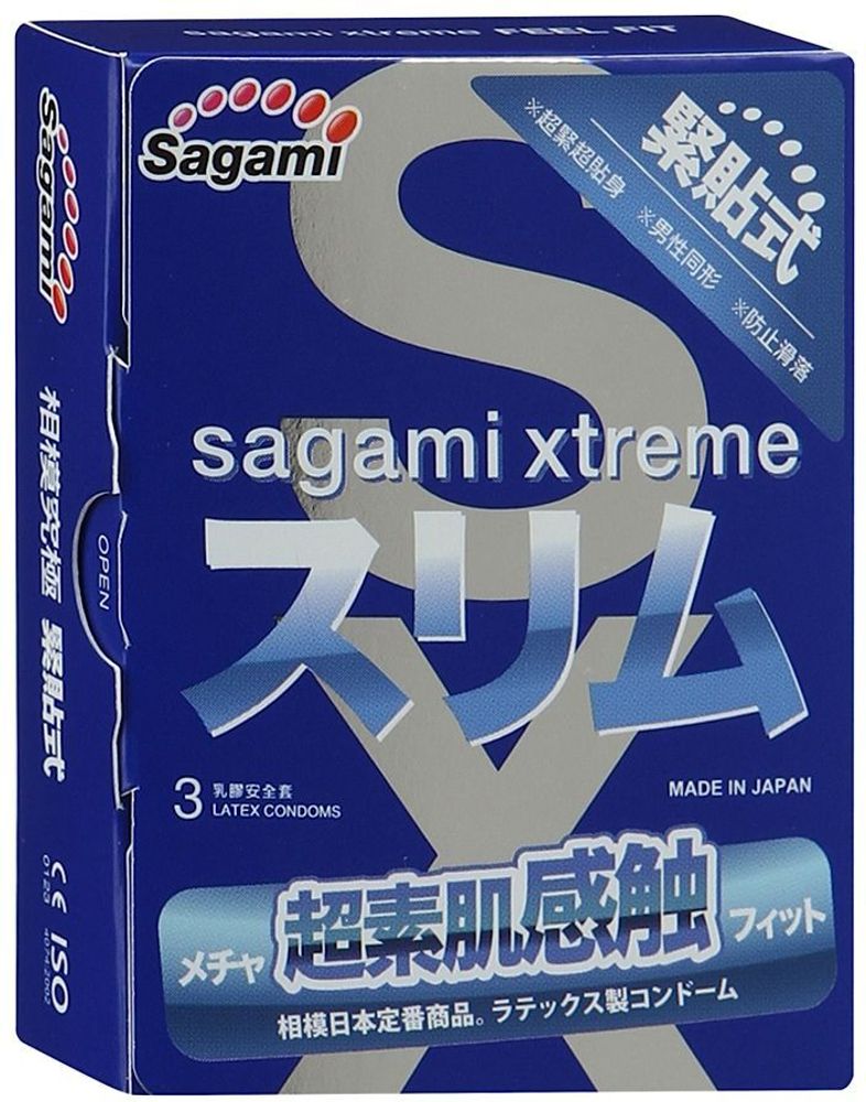 Презервативы Sagami &quot;Xtreme Feel Fit 3D&quot;, 3 шт.