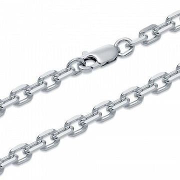 Цепочка Якорная 3,5 мм. Серебро с родием.