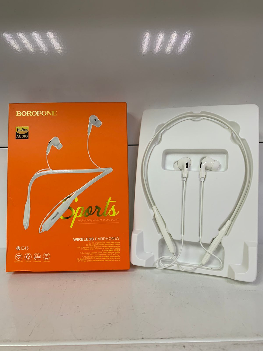 Наушники беспроводные Borofone BE45 белый