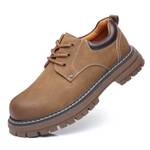 XIEGUIHUAYU Cow Split Leather Work Boots Men"s