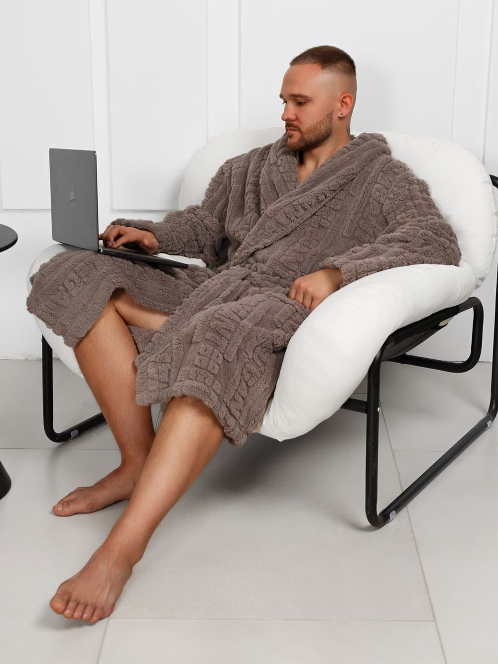 Халат мужской Идеал-3 Виотекс СЕРЫЙ