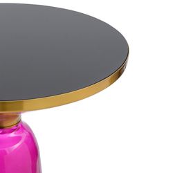 Столик кофейный Berg Odd 50см черный/фиолетовый