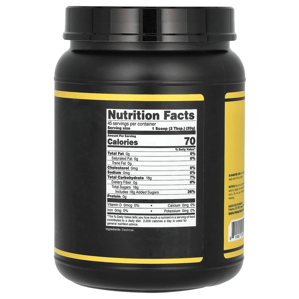 Primaforce, чистая декстроза, без добавок, 907 г (2 фунта)