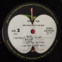 Винтажная виниловая пластинка LP Lennon Plastic Ono Band Shaved Fish (Japan 1980) (No Obi)