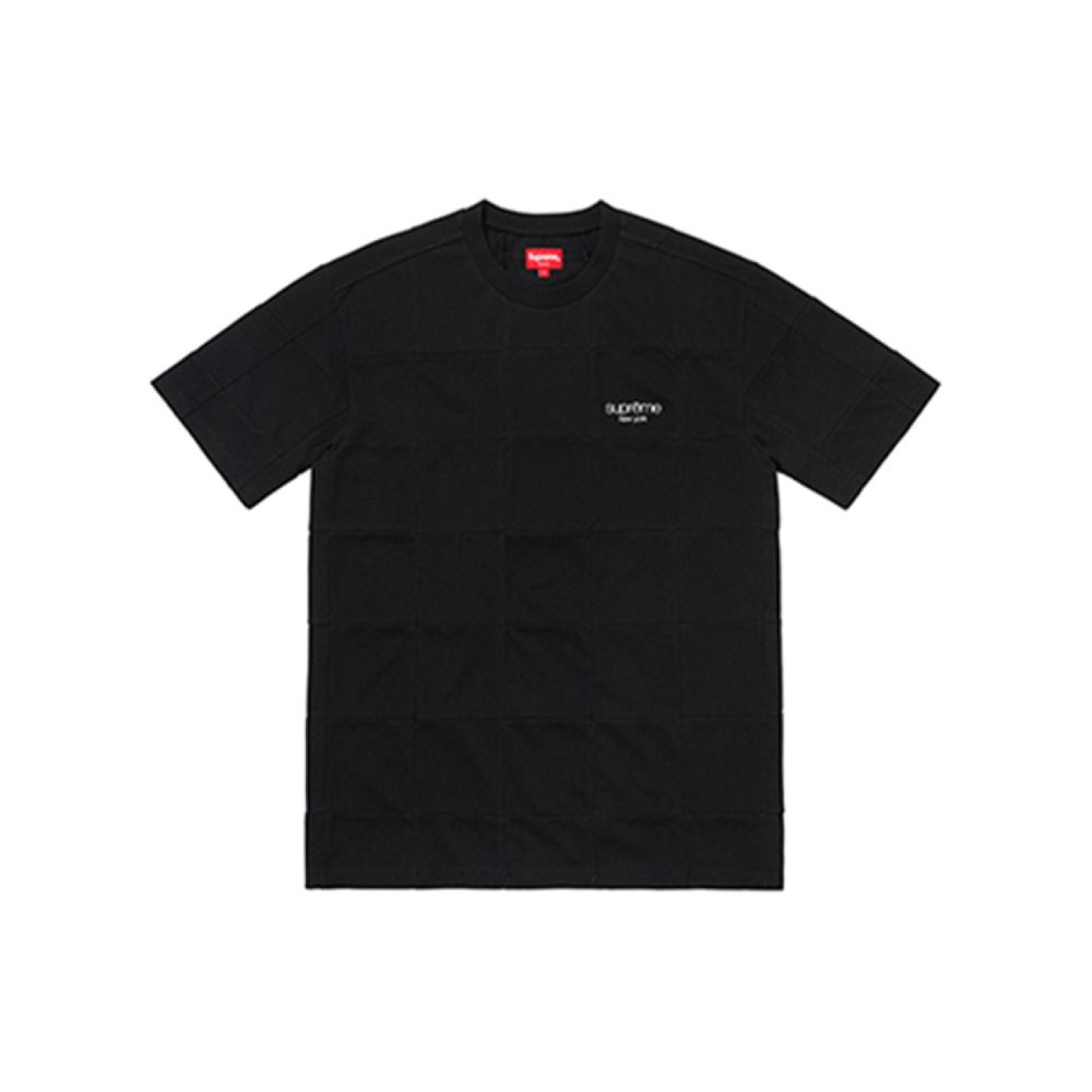 Supreme FW18 Patchwork Pique Tee Black T