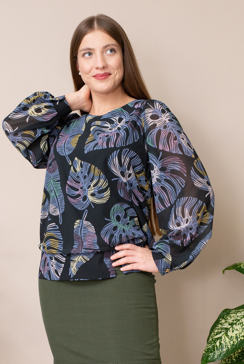 Блузка 3523ВЕ, листок #284Ла093523ВЕ